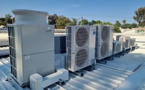 Commercial HVAC installation